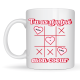Mug personnalisé morpion saint valentin