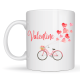 Mug personnalisé morpion Saint Valentin