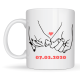Mug personnalisé avec date de rencontre