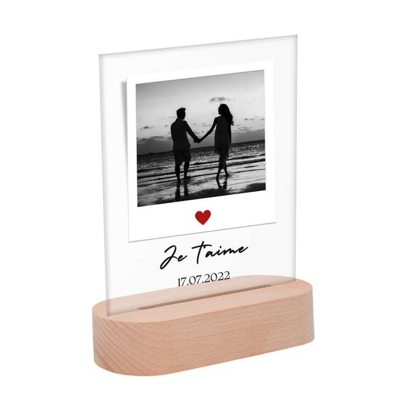 Lampe transparente saint valentin off