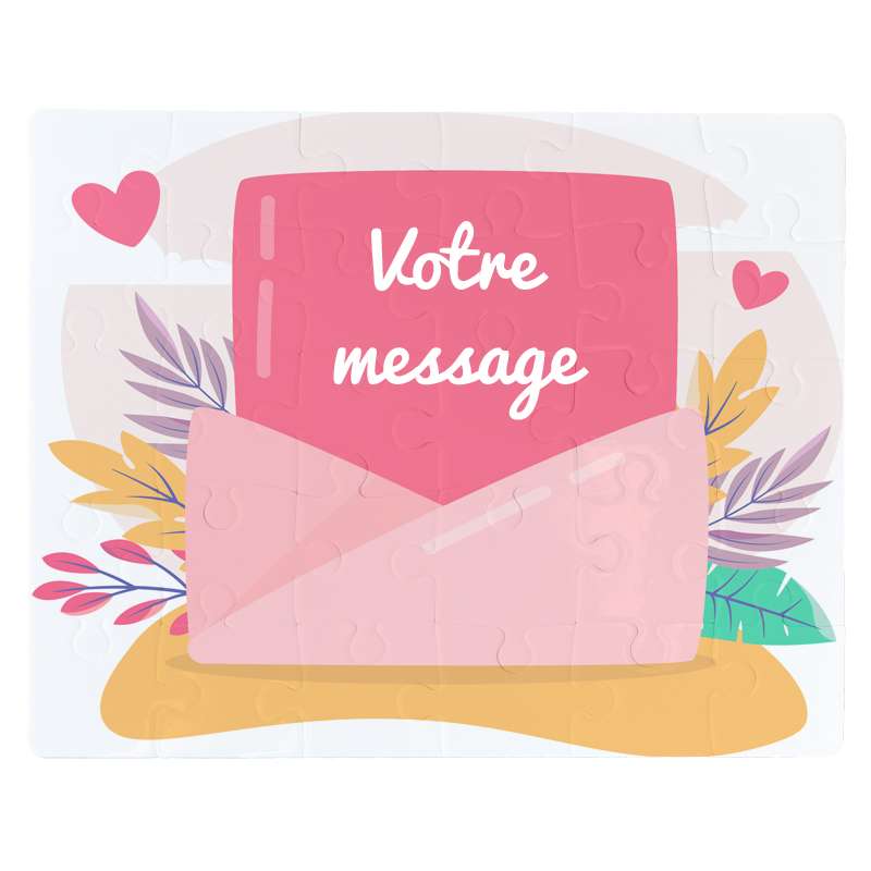 Puzzle à personnaliser avec son message