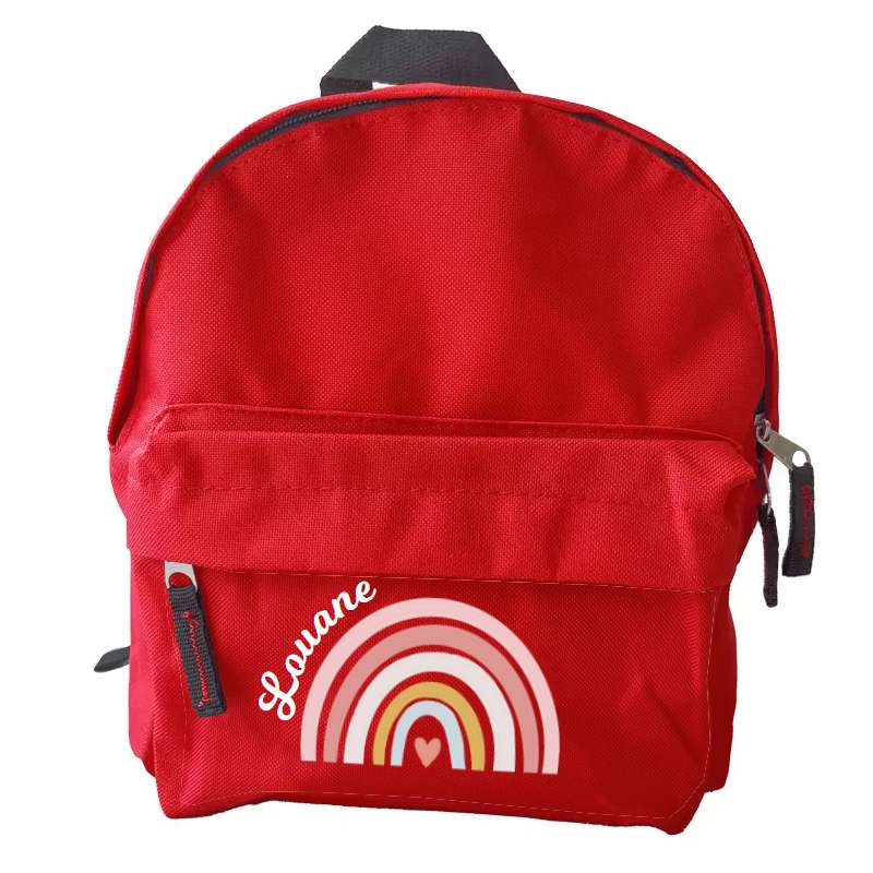 Sac à dos personnalisé arc en ciel