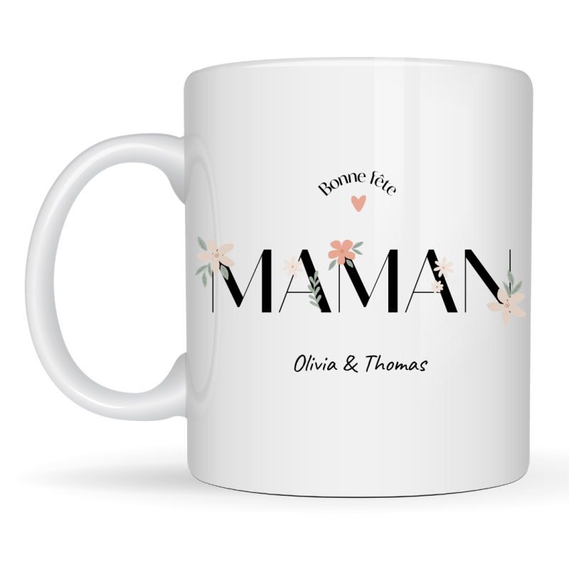 Mug personnalisé bonne fête maman
