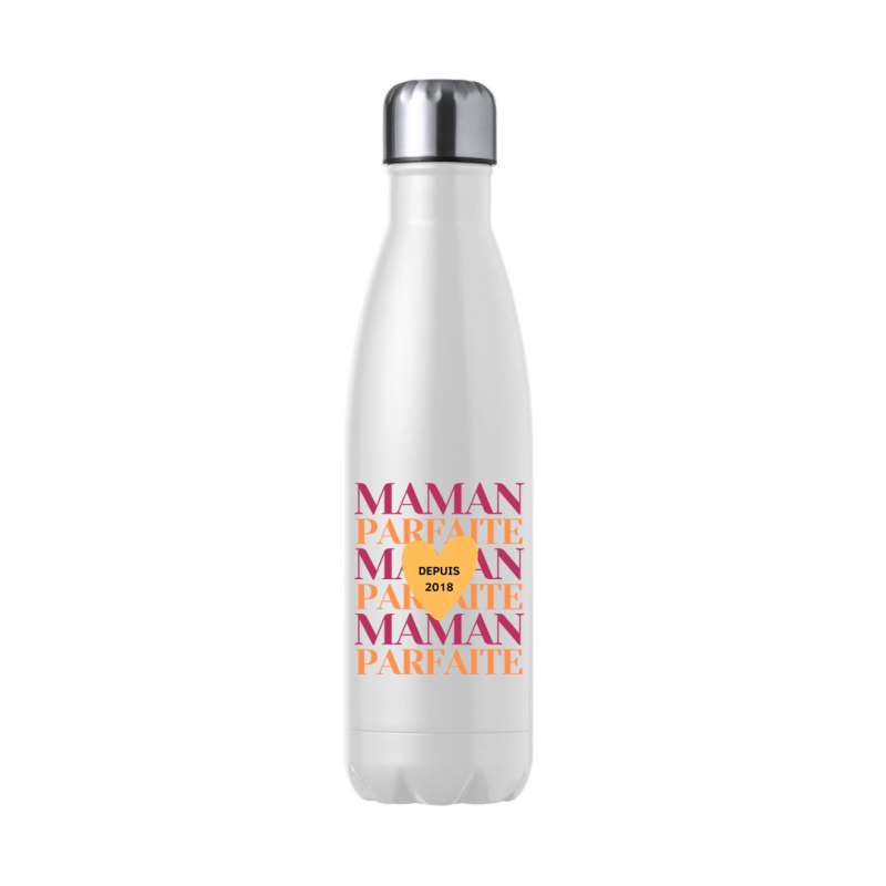 Gourde inox avec inscription Maman Parfaite